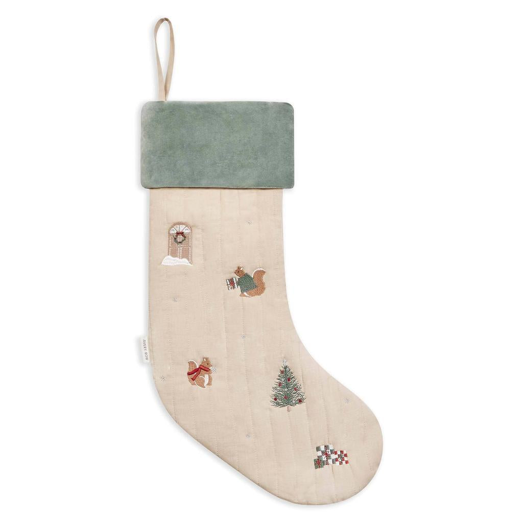 Christmas Stocking - Festive Forest Squirrel-Avery Row-Kvalitetstid AS