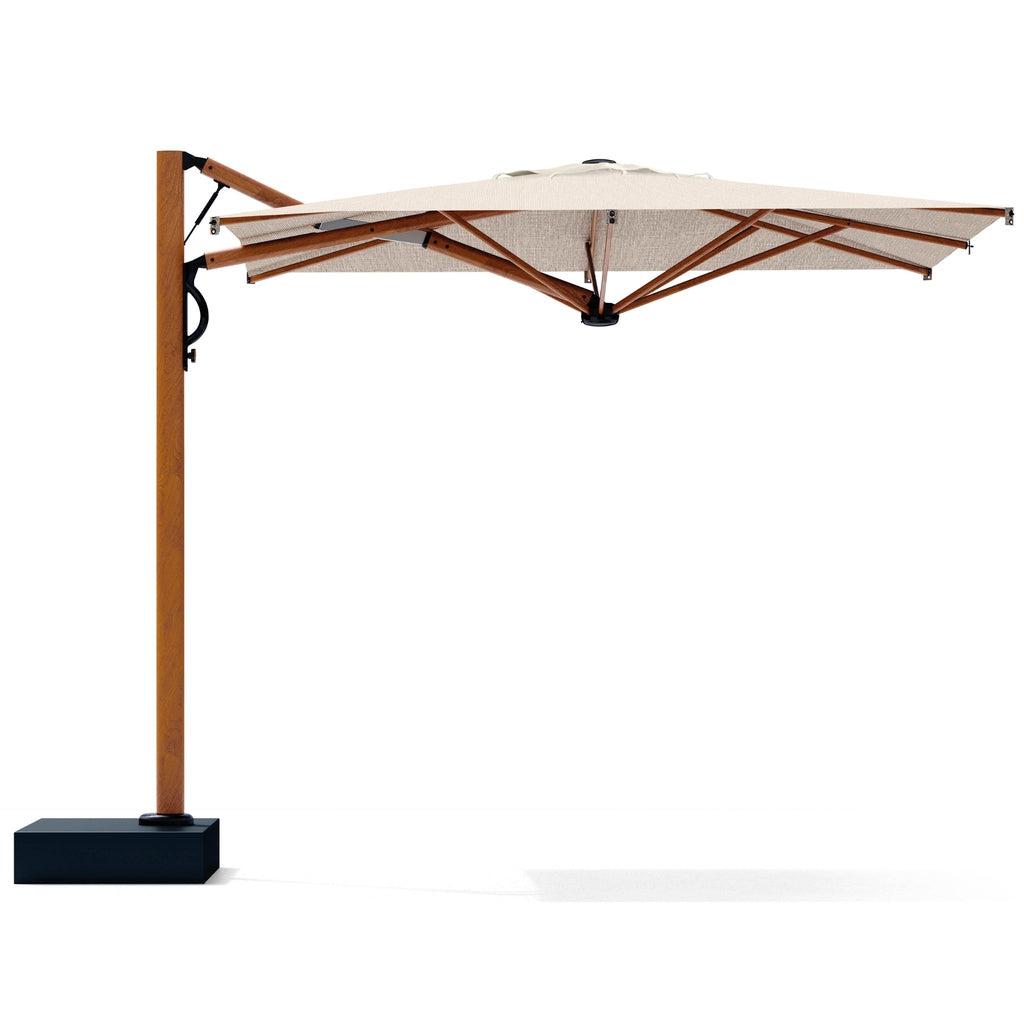 Parasoll Astro | m/sidearm | Timber-Parasoller-Scolaro-3x3-Natur-Timber-Kvalitetstid AS