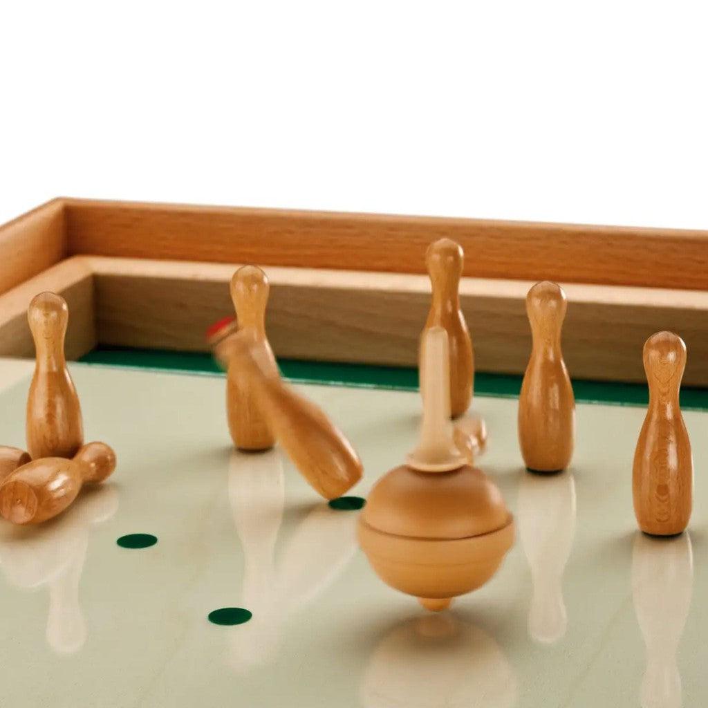 Snurrebass-bowling | Sett med ekstra kjegler | Reisevariant-Snurrebass - Bowling-Mespi-Kvalitetstid AS