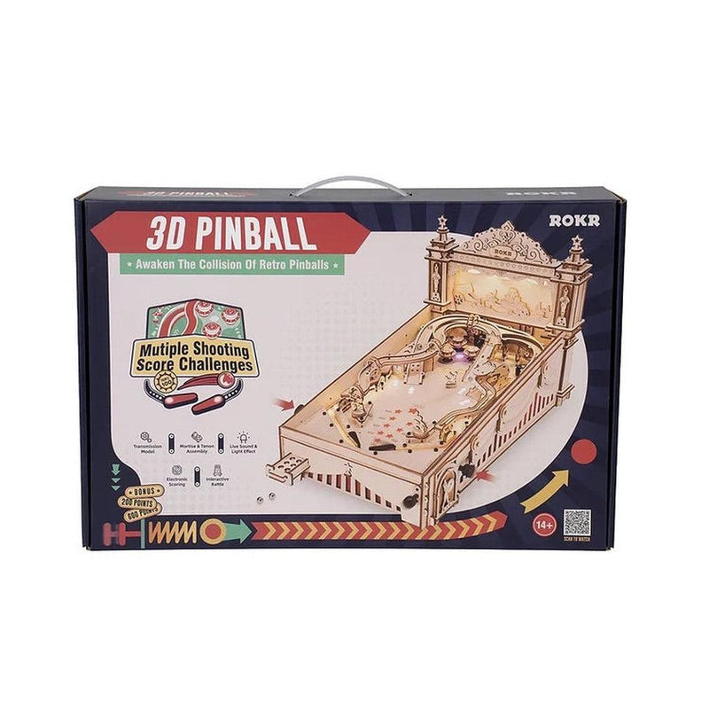 3D pinball machine | Flipperspill-Byggesett - mekaniske-Robotime-Kvalitetstid AS