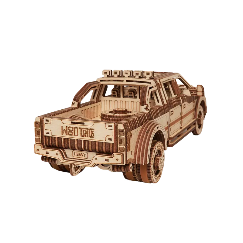 Pickup truck | Pickup full størrelse-Byggesett - mekaniske-Wood Trick-Kvalitetstid AS