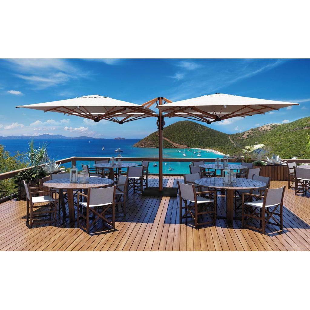 Parasoll Astro Quattro | midtstilt stang-Parasoller-Scolaro-6x6-Natur-Timber-Kvalitetstid AS