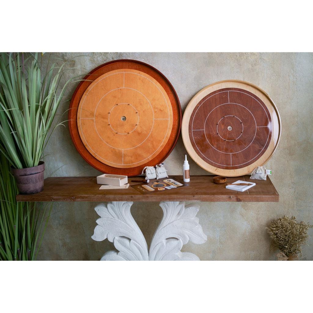 Crokinole bordspill | Mini | med komplett utstyrspakke-Crokinole-Woodestic-Kvalitetstid AS