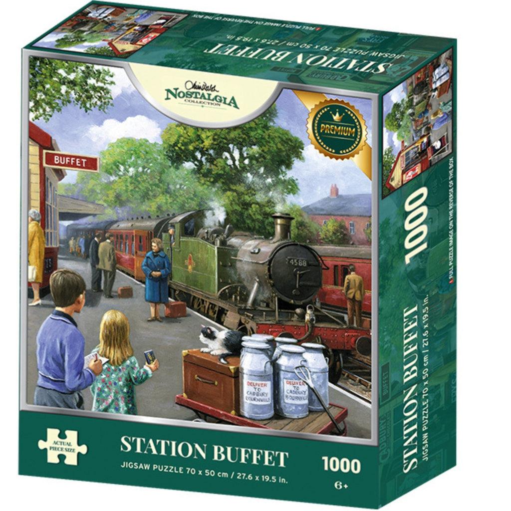 Puslespill | Station Buffet | Nostalgia | 1000-Puslespill-Kidicraft-Kvalitetstid AS
