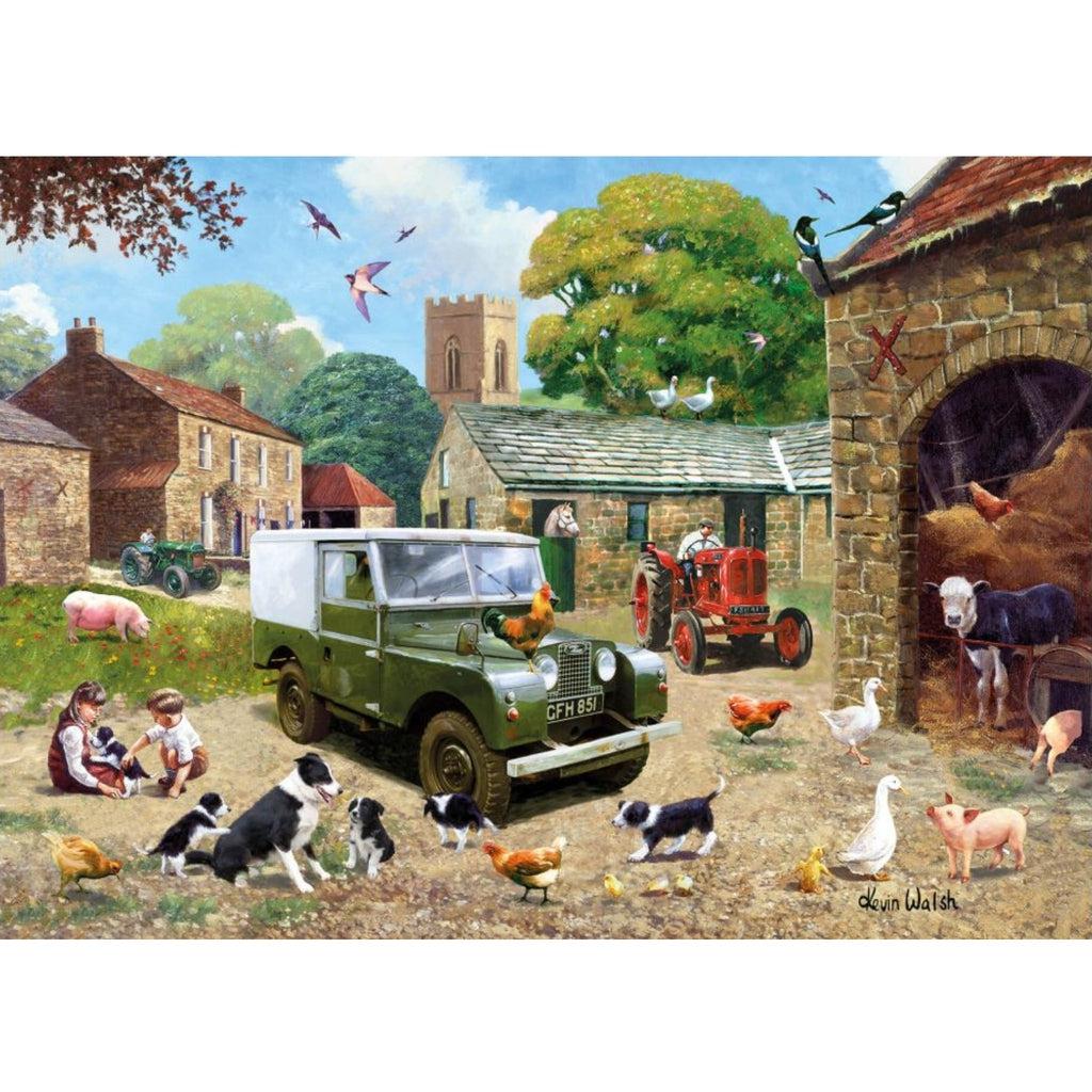 Puslespill | Down On The Farm | Nostalgia | 1000-Puslespill-Kidicraft-Kvalitetstid AS