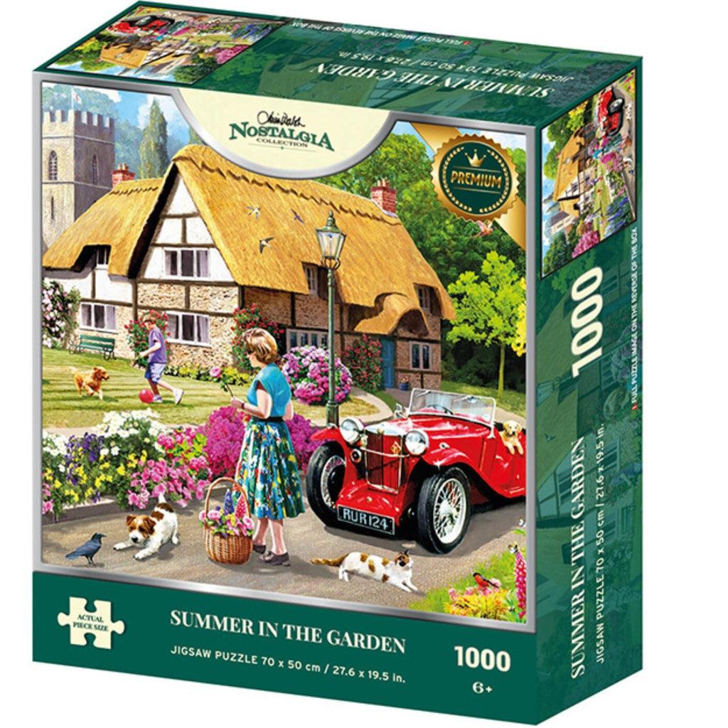 Puslespill | Summer In The Garden | Nostalgia | 1000-Puslespill-Kidicraft-Kvalitetstid AS