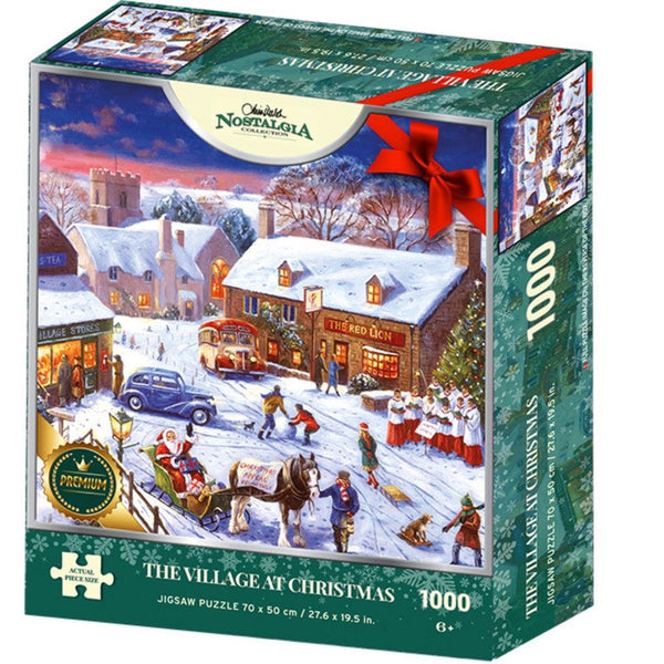 Puslespill | The Village at Christmas | Nostalgia Christmas Edition | 1000-Puslespill-Kidicraft-Kvalitetstid AS