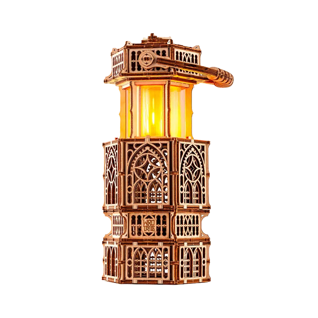 Antikk lanterne | Antique Lantern-Byggesett - mekaniske-Wood Trick-Kvalitetstid AS