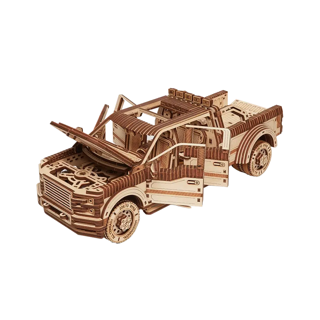 Pickup truck | Pickup full størrelse-Byggesett - mekaniske-Wood Trick-Kvalitetstid AS