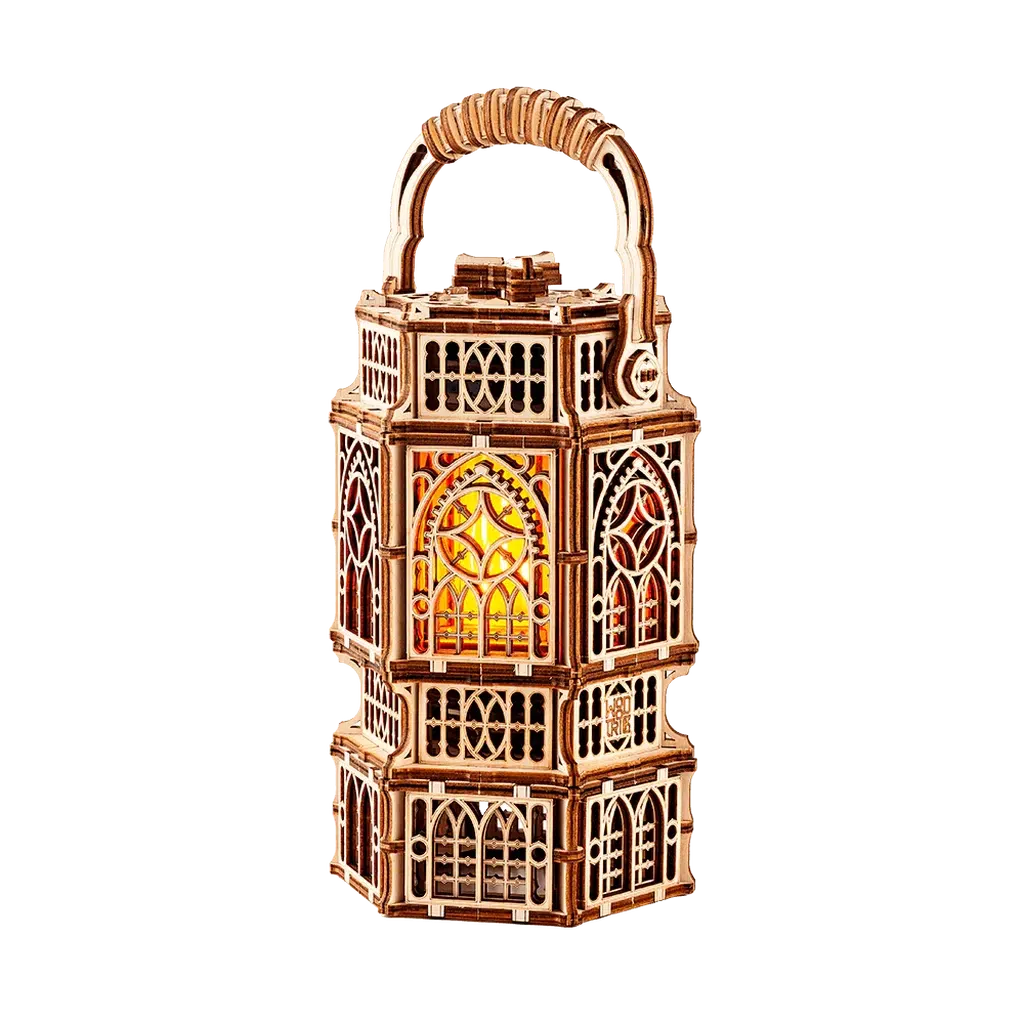Antikk lanterne | Antique Lantern-Byggesett - mekaniske-Wood Trick-Kvalitetstid AS