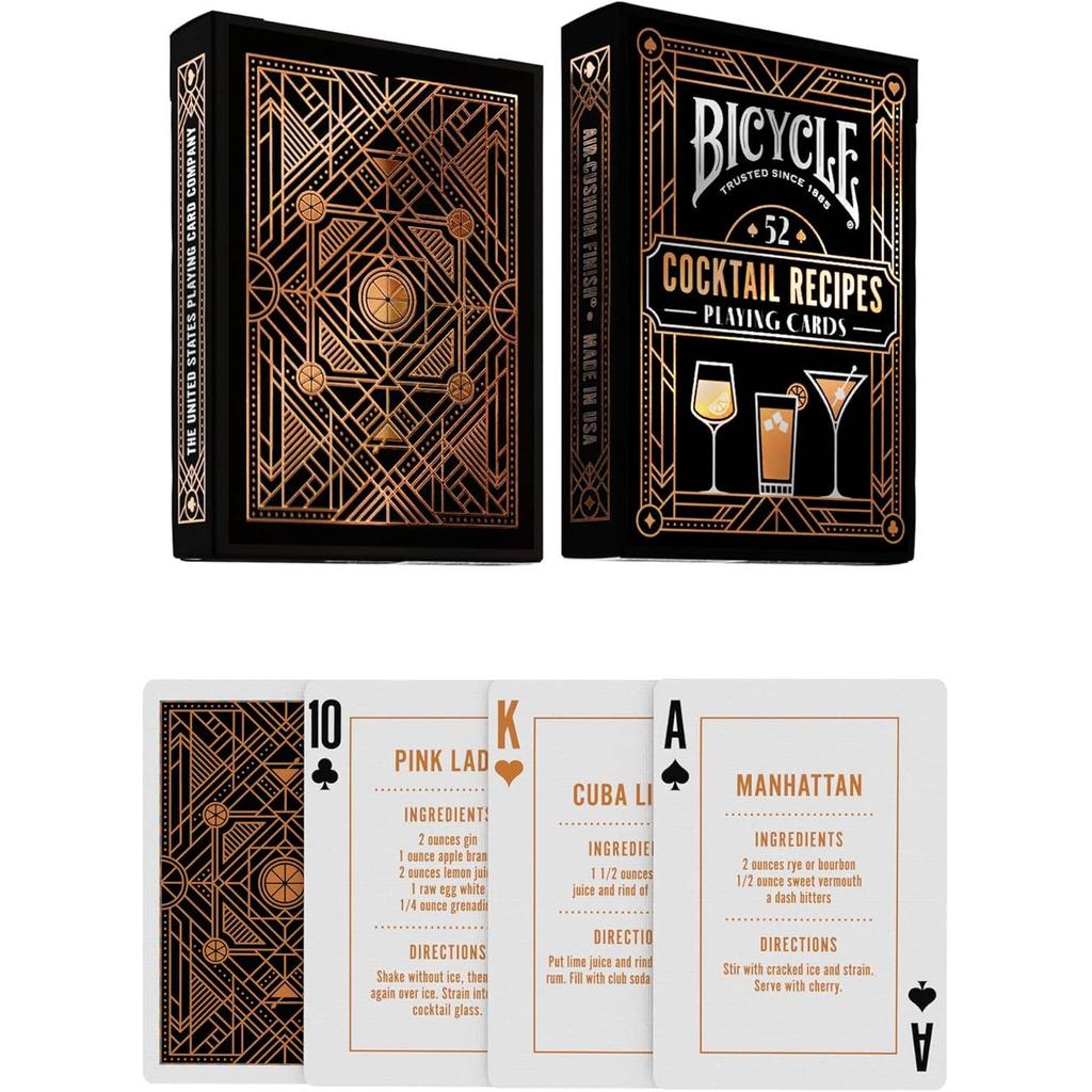 Bicycle Cocktail Spillkort 52 Oppskrifter For Cocktailfans-Kortstokker-Cardshouse-Kvalitetstid AS
