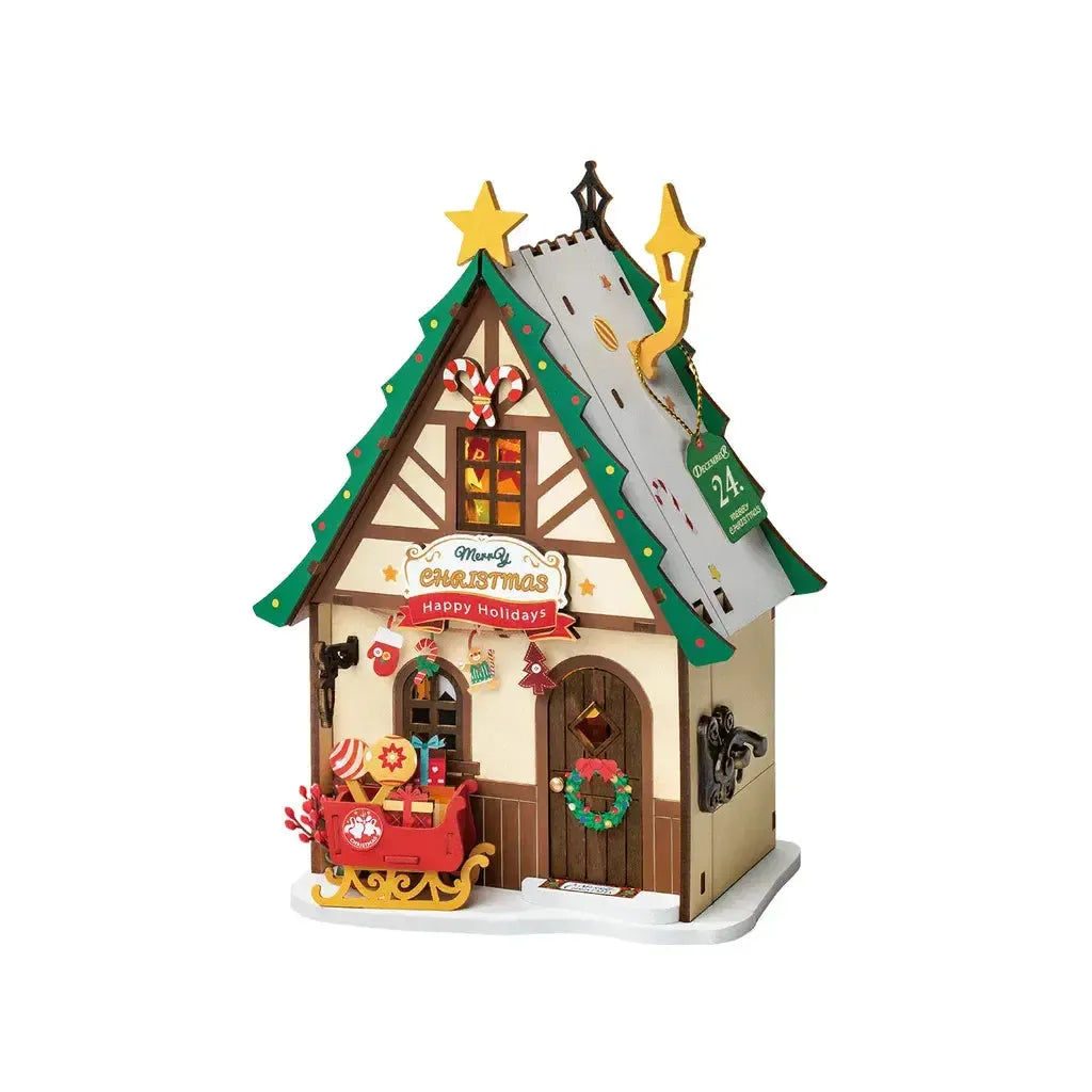 Lysende Julehus | Twinkling Christmas House-Robotime-Kvalitetstid AS