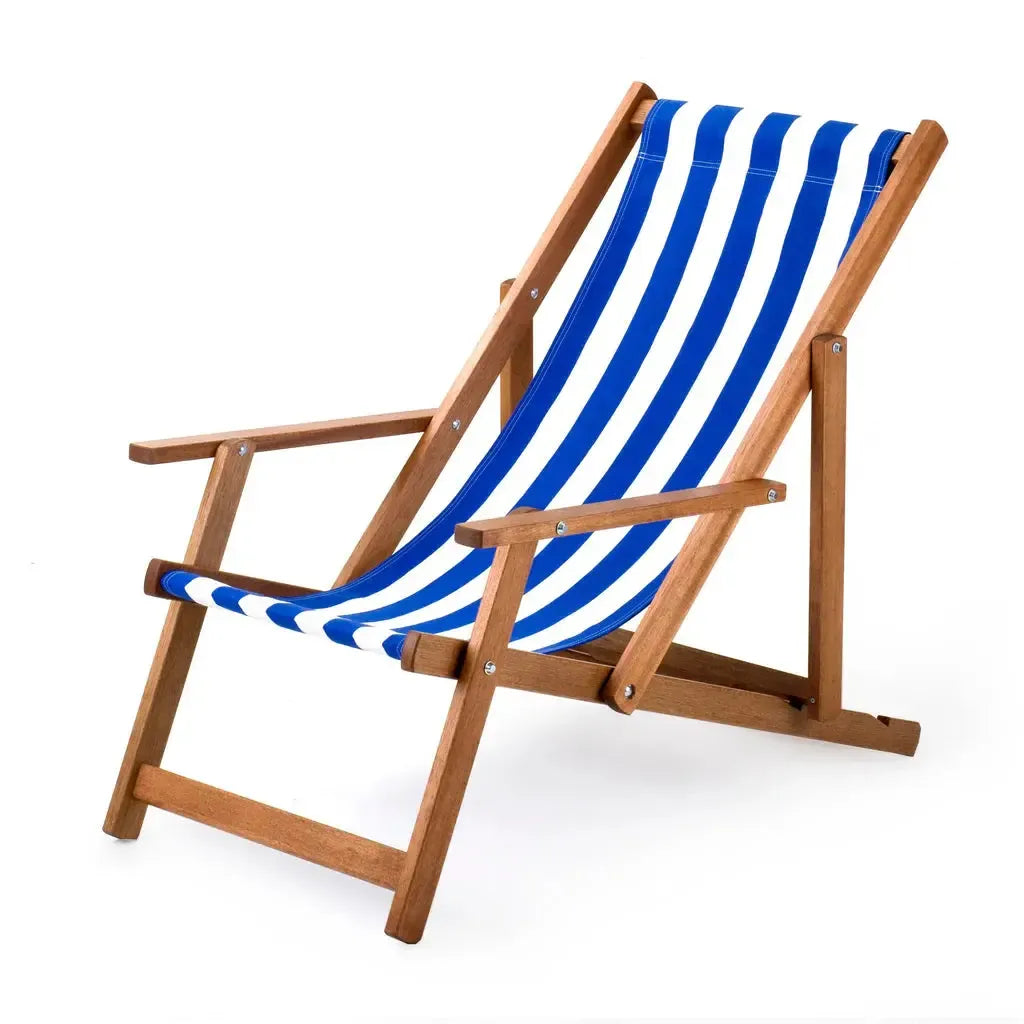 Fluktstol m/armlener | Akryl | Bredstripet-Armlenefluktstoler-Southsea Deckchairs-ACBW-Kvalitetstid AS