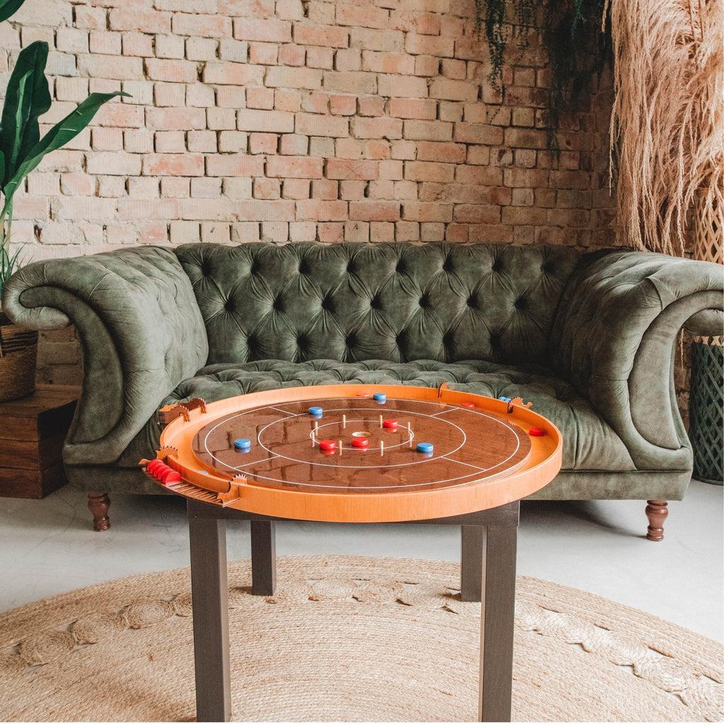 Crokinole bordspill | konkurransestørrelse m/komplett utstyrspakke-Crokinole-Woodestic-bøk-bøk-Kvalitetstid AS