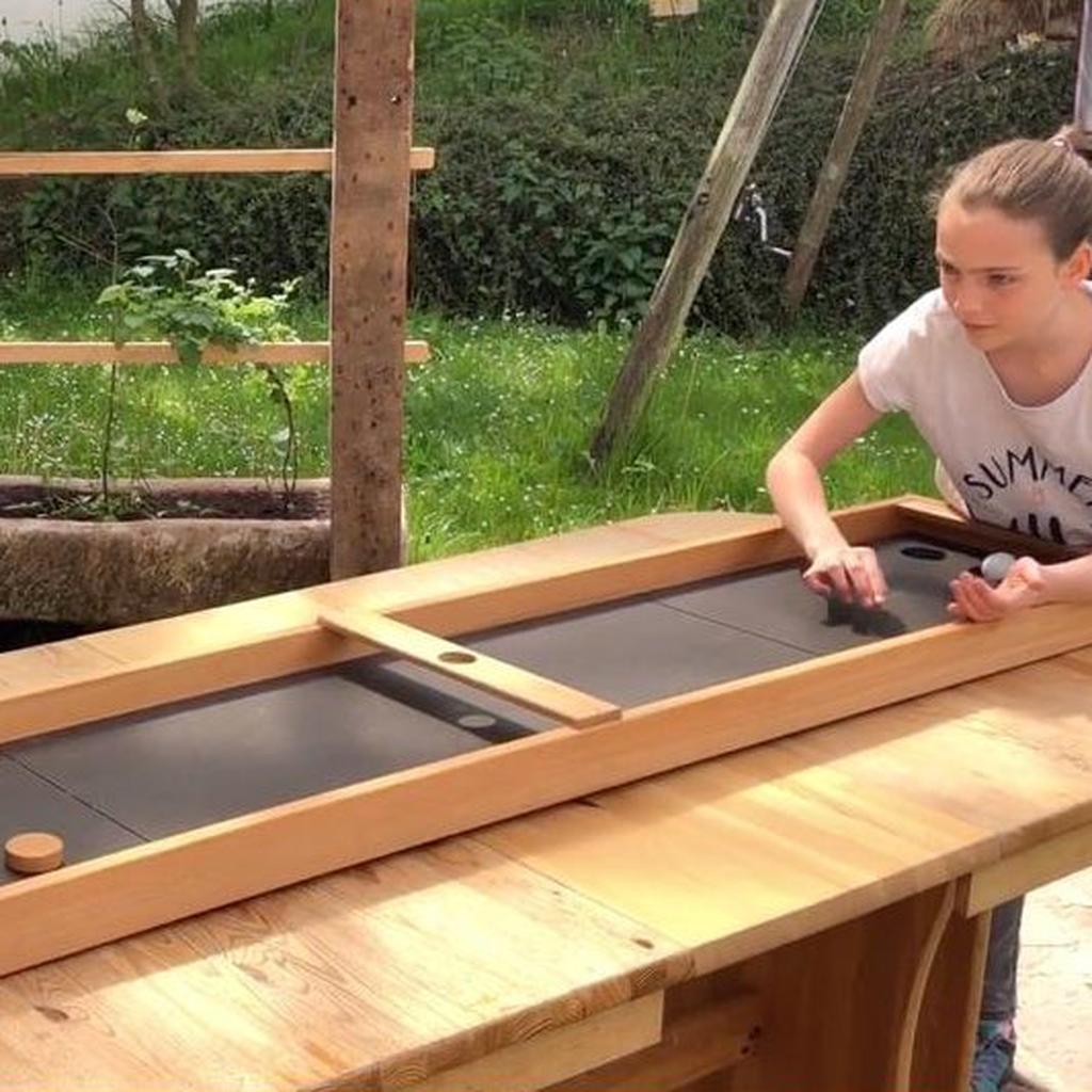 Shufflespill i tre Schibbelmühle – håndlaget treverk | Holz-Bi-Ba-Butze | Holz-Bi-Ba-Butze