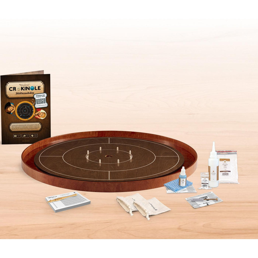 Crokinole bordspill | konkurransestørrelse m/komplett utstyrspakke-Crokinole-Woodestic-bøk-bøk-Kvalitetstid AS