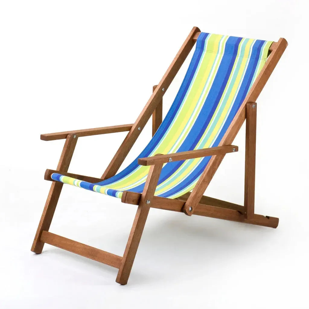 Fluktstol m/armlener | Bomull | Flerfarget-Armlenefluktstoler-Southsea Deckchairs-PC11-Kvalitetstid AS