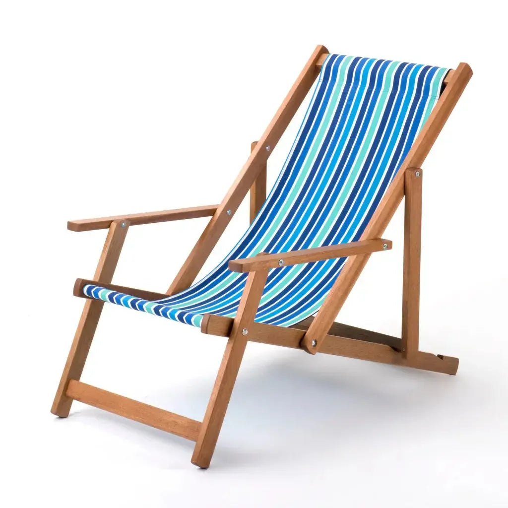 Fluktstol m/armlener | Bomull | Flerfarget-Armlenefluktstoler-Southsea Deckchairs-PC12-Kvalitetstid AS