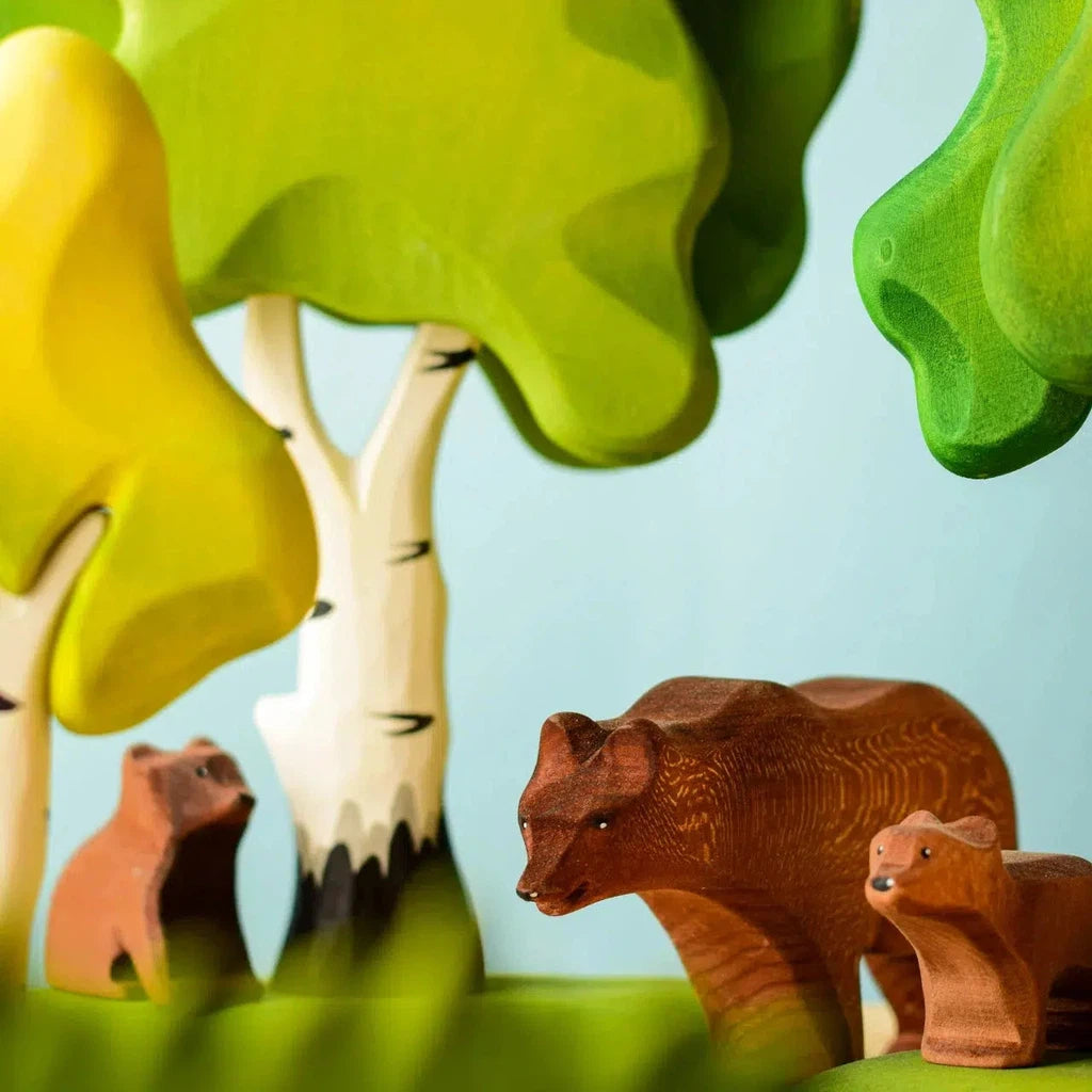 Trefigur | Bjørnunge | Sittende-Trefigurer-Bumbu Toys-Kvalitetstid AS