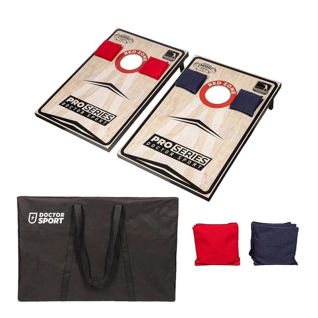 Cornhole Pro Dobbeltsett 90 X 60 Cm Tre Med Lakkert Finish Og Praktisk Transportveske-Kubb-Uber Games-Kvalitetstid AS