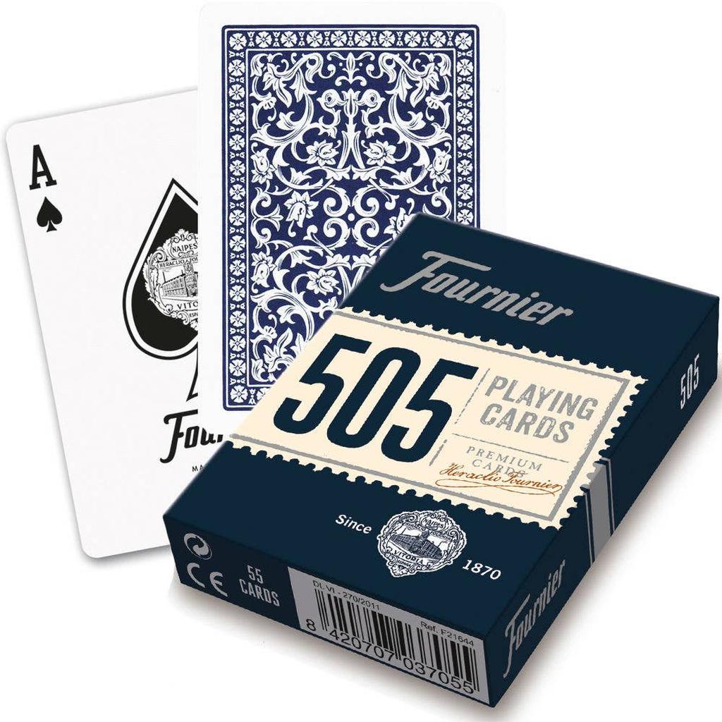 Fournier 505 Pokerkort Blå Jumbo Index Plastbelagte Casino Kvalitet For Profesjonelle Pokerspillere Cardshouse-Kortstokker-Cardshouse-Kvalitetstid AS