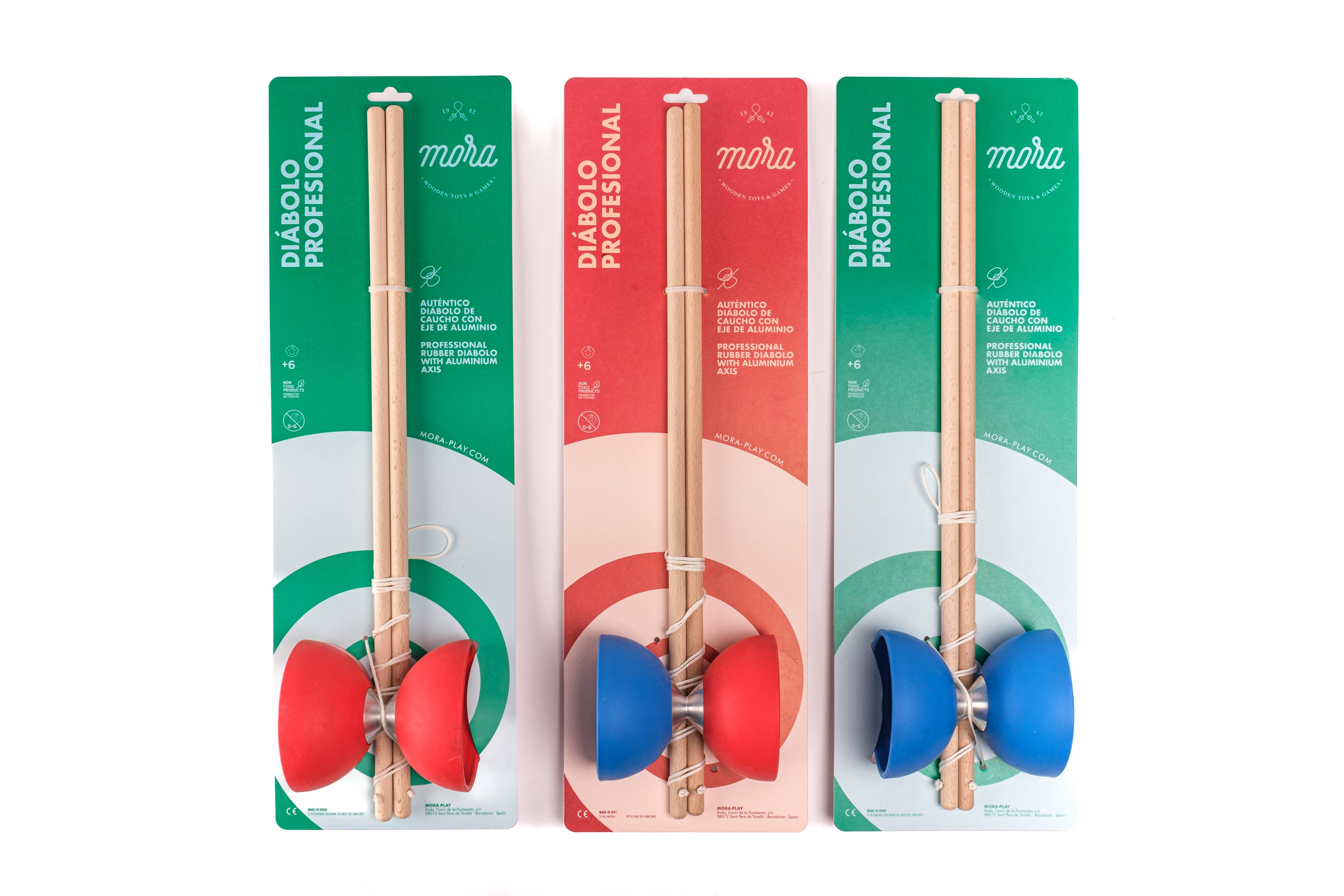 Mora Play Profesjonell Diabol i Gummi med Aluminiumaksel