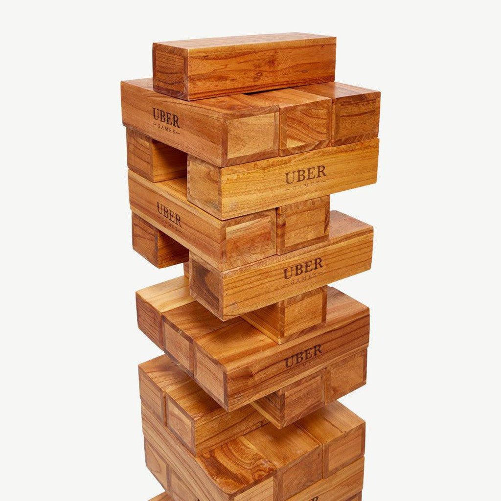 Stabletårn | Lakkert heltre | Flere størrelser-Stabletårn-Uber Games-Midi-Kvalitetstid AS / Jenga