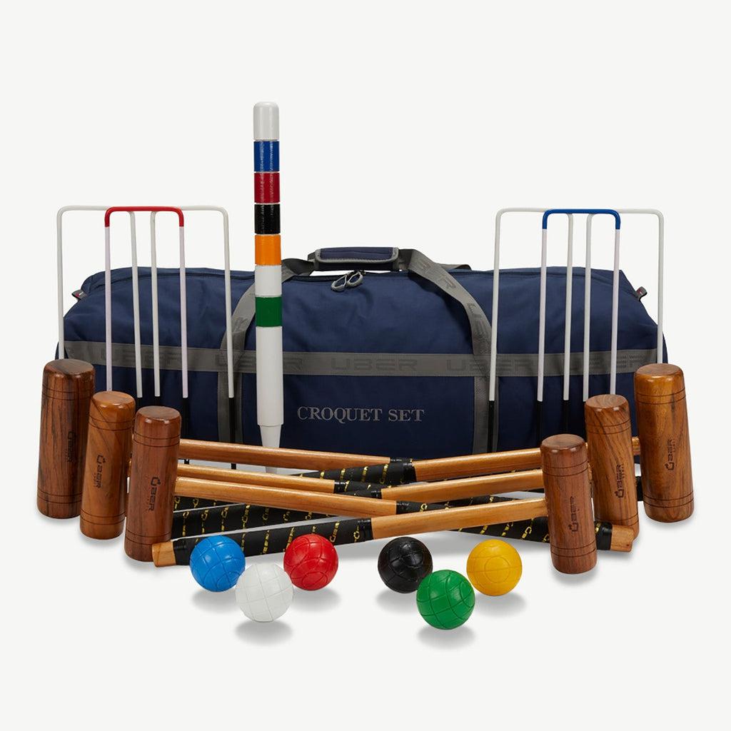 Croquet Family | Familie-krokket-Croquet sett-Uber Games-Komplett sett fire pers-Kvalitetstid AS