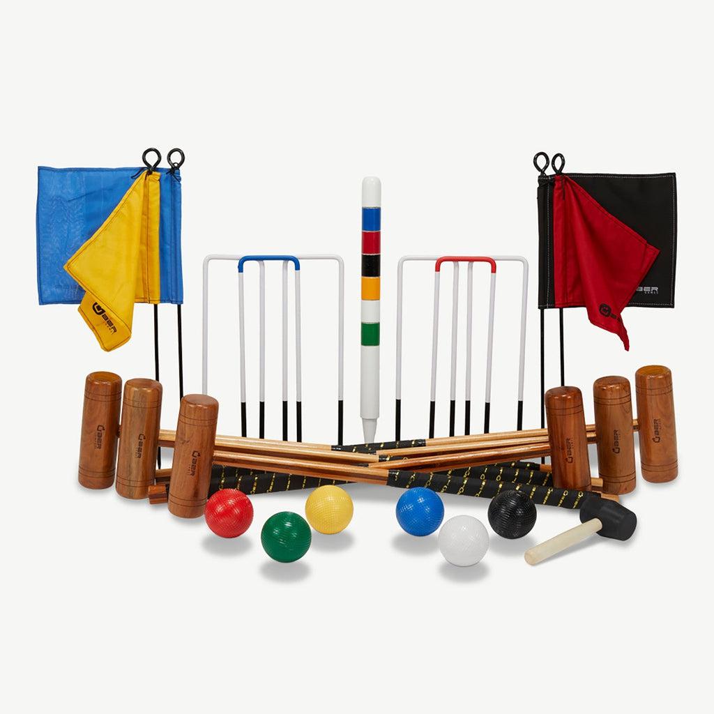 Croquet Garden | Hagekrokket-Croquet sett-Uber Games-6 pers komplett sett-Kvalitetstid AS
