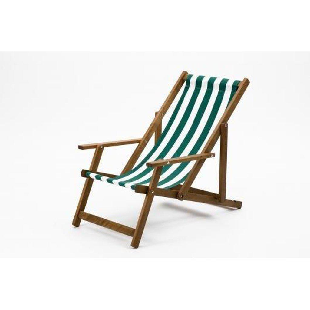 Fluktstol m/armlener | Bomullsprint-Fluktstoler-Southsea Deckchairs-PCGW-Kvalitetstid AS