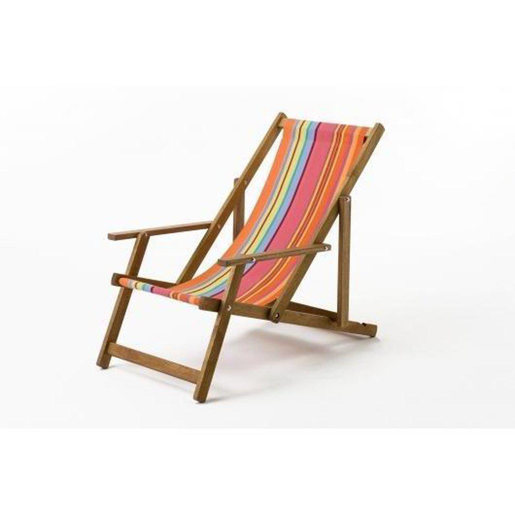 Fluktstol m/armlener| Vevd bomull-Fluktstoler-Southsea Deckchairs-WC23-Kvalitetstid AS
