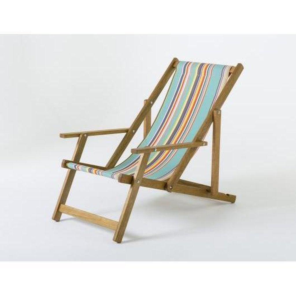 Fluktstol m/armlener| Vevd bomull-Fluktstoler-Southsea Deckchairs-WC76-Kvalitetstid AS