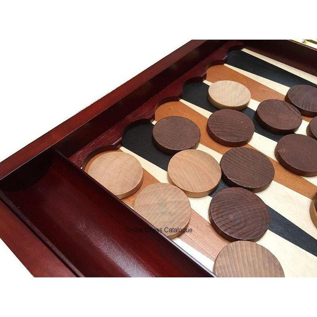Backgammon (58x47 cm)-Bordspill-Sunrise Chess-Kvalitetstid AS