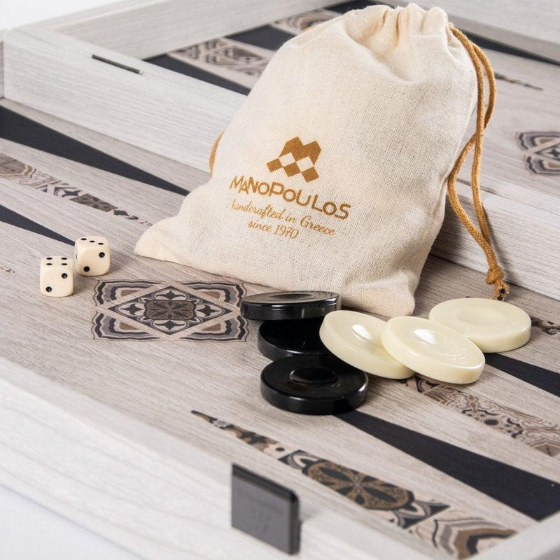 MOROCCAN MOSAIC art Backgammon-Backgammon-Manopoulos-Large-Kvalitetstid AS