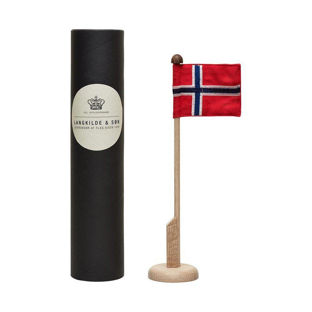 Flagg på flaggstang - 180cm-Interiør-Langkilde-Kvalitetstid AS