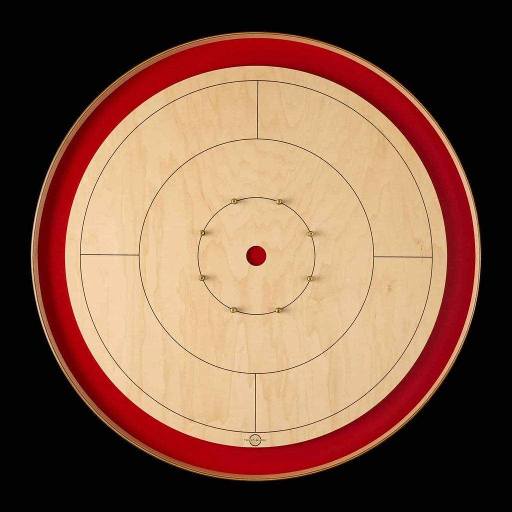 Crokinole Red - komplett utstyrspakke-Crokinole-Tracey Boards-Kvalitetstid AS