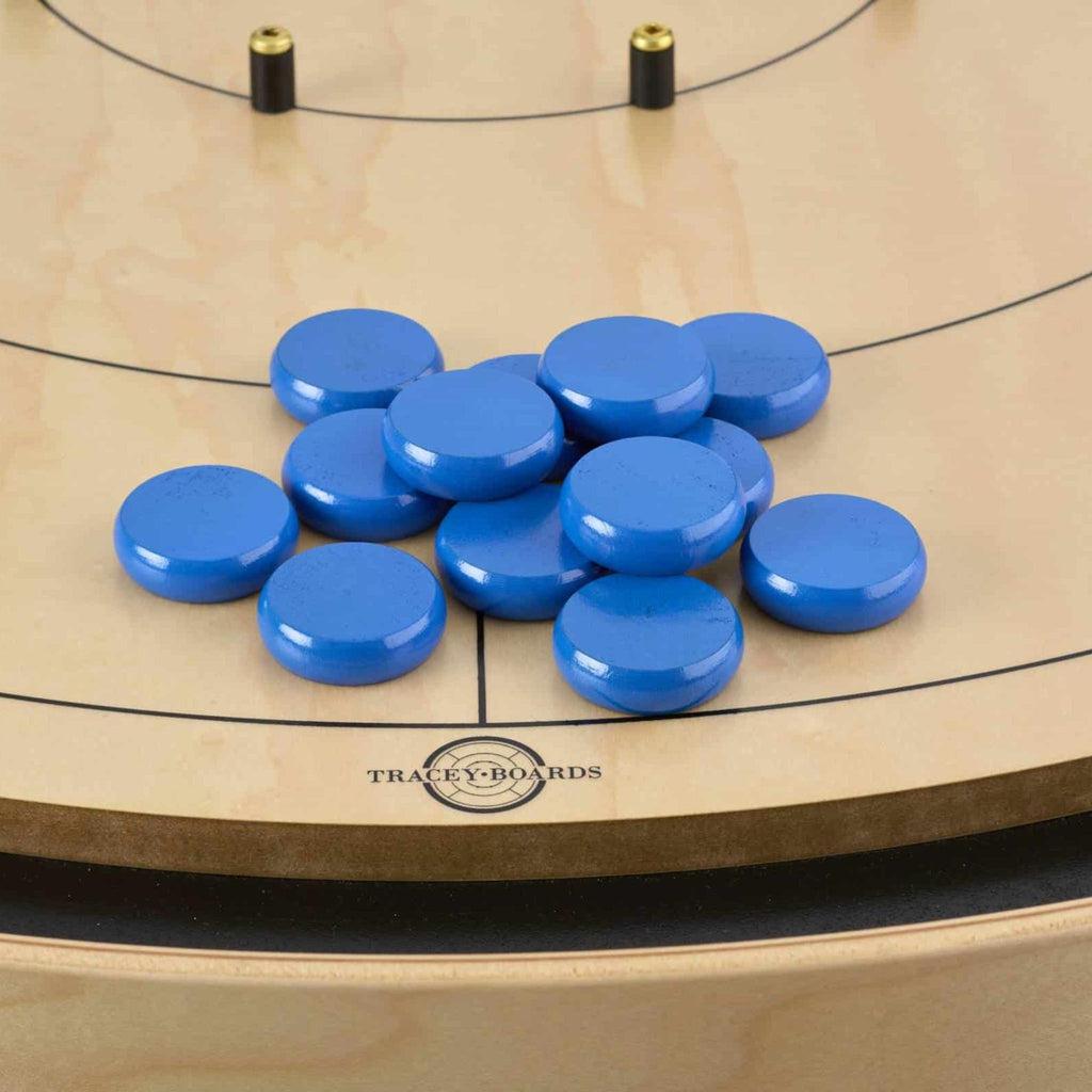 Crokinole - ekstrabrikker-Crokinole tilbehør-Tracey Boards-Blå-Kvalitetstid AS