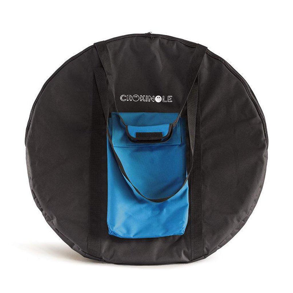 Crokinole oppbevaringsbag-Tilbehør-Woodestic-Svart/blå-Kvalitetstid AS