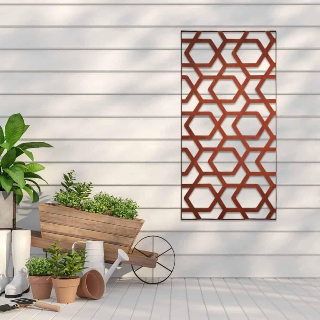 Designskjerm | Metall Core-Ten | Hive-Designskjerm-Core Landscape Products-60 x 120cm-Kvalitetstid AS