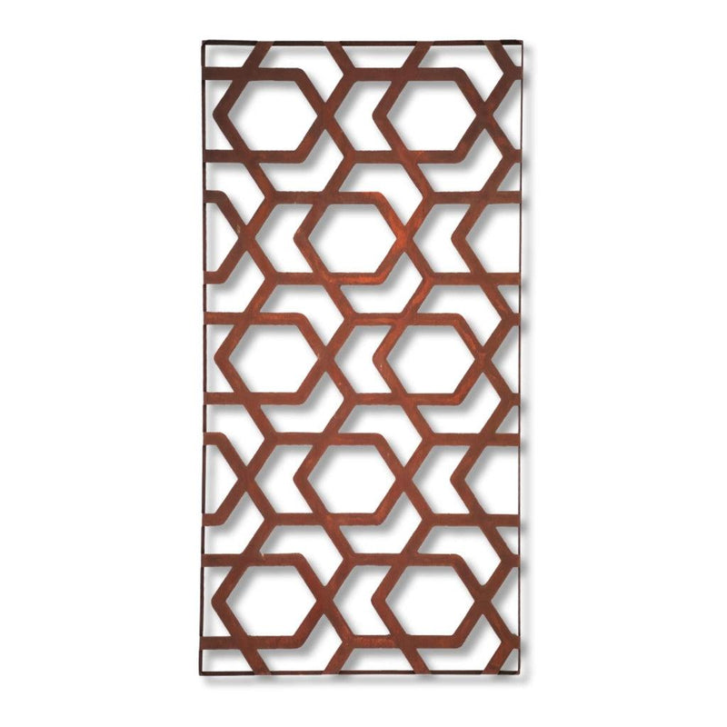 Designskjerm | Metall Core-Ten | Hive-Designskjerm-Core Landscape Products-60 x 120cm-Kvalitetstid AS