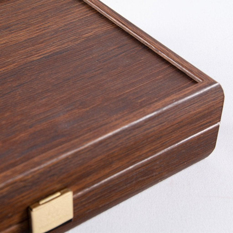 DOMINO SET in Dark Walnut replica wooden case-Bordspill-Manopoulos-Medium-Kvalitetstid AS