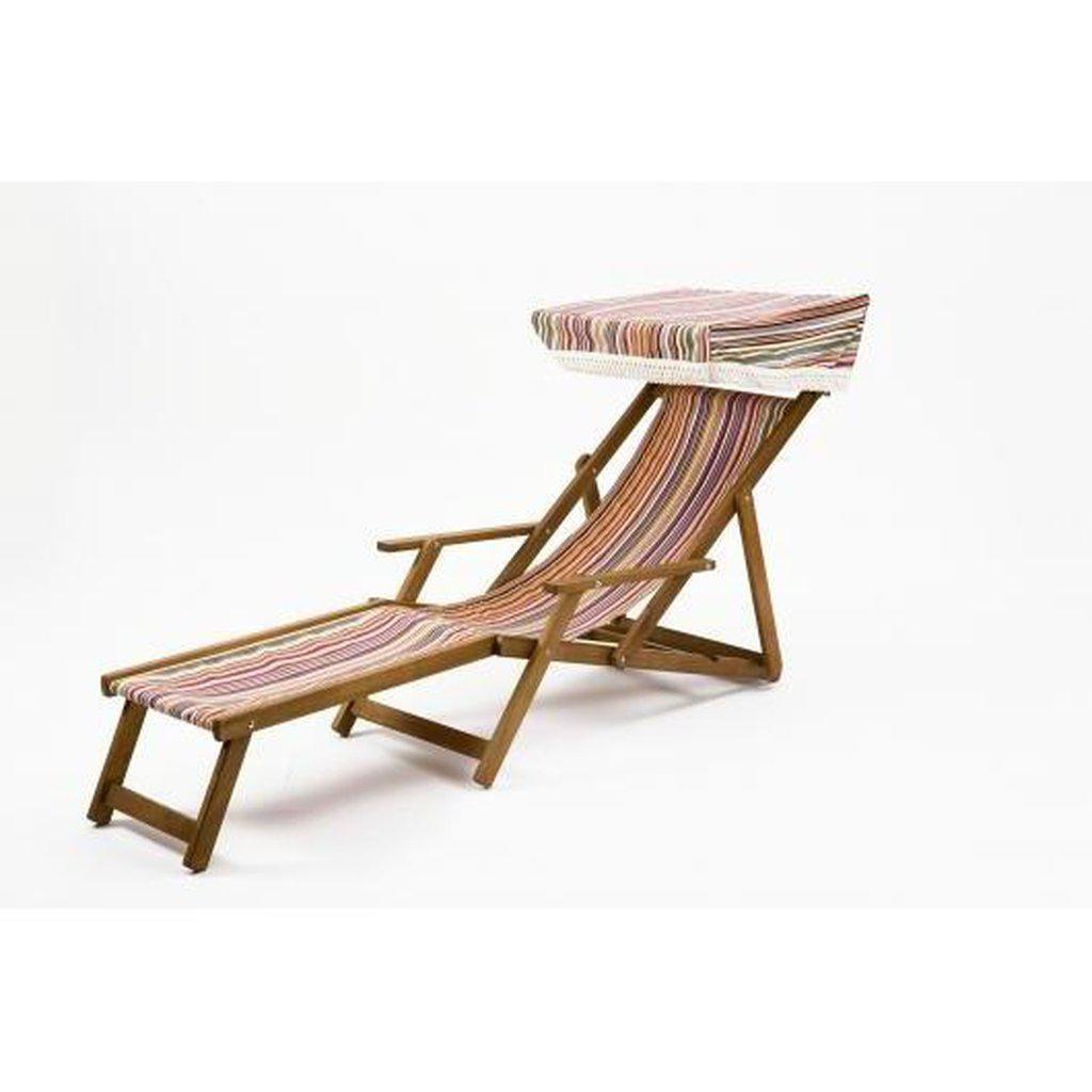 Flukt-Solseng | Edvardiansk fluktstol-Fluktstoler-Southsea Deckchairs-Bomullsprint-PC22-Kvalitetstid AS