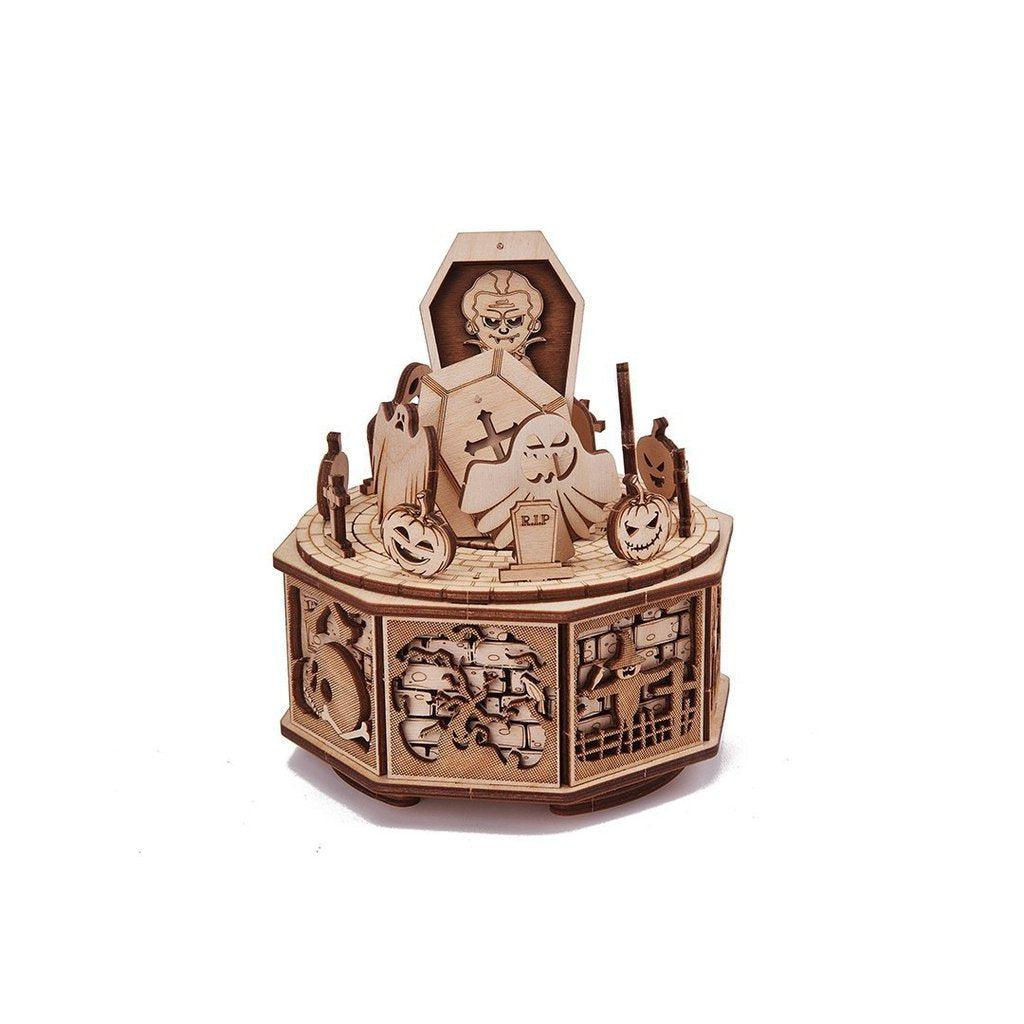 Happy-Halloween---3D-wooden-mechanical-model-kit-by-WoodTrick