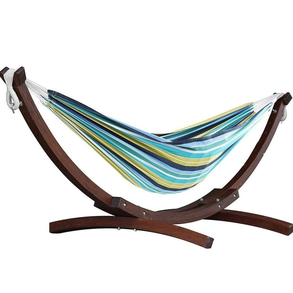 Hengekøye | Komplett med stativ i tre-Hengekøyer-Vivere-Cayo Reef-Kvalitetstid AS