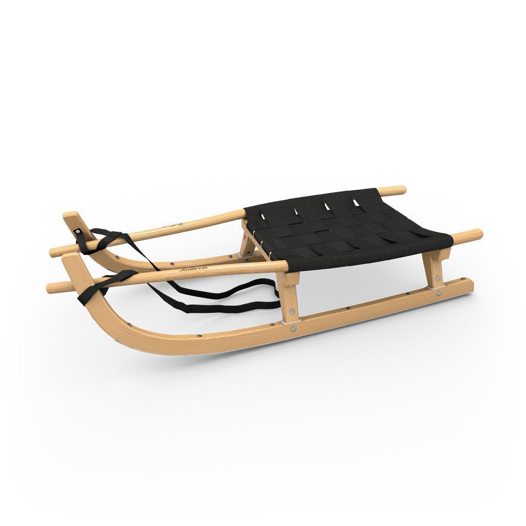 Kjelke i tre | Touring rodel | To-seter - 125cm-Uteleker-Kathrein Rodel-Sort-Sort-Kvalitetstid AS