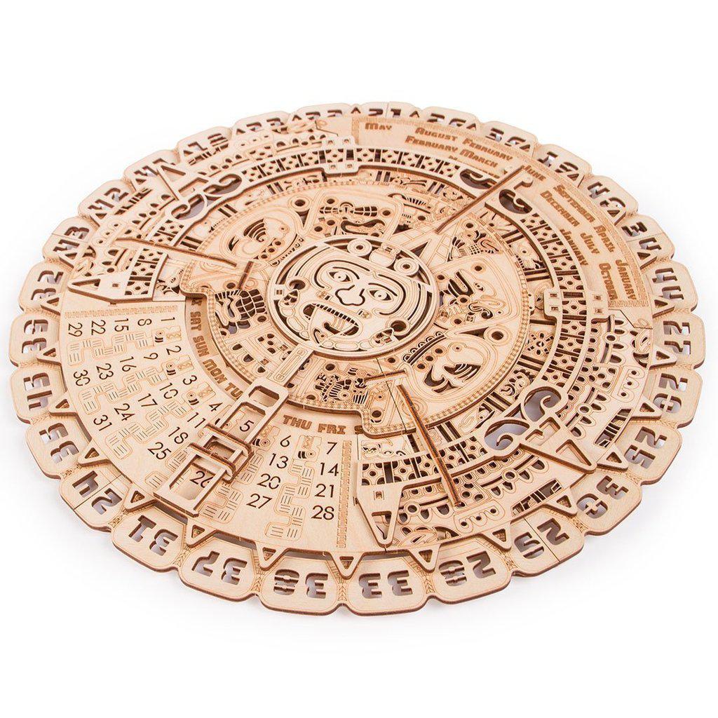 Maya calendar - 3D mekanisk 3D byggesett i tre fra WoodTrick