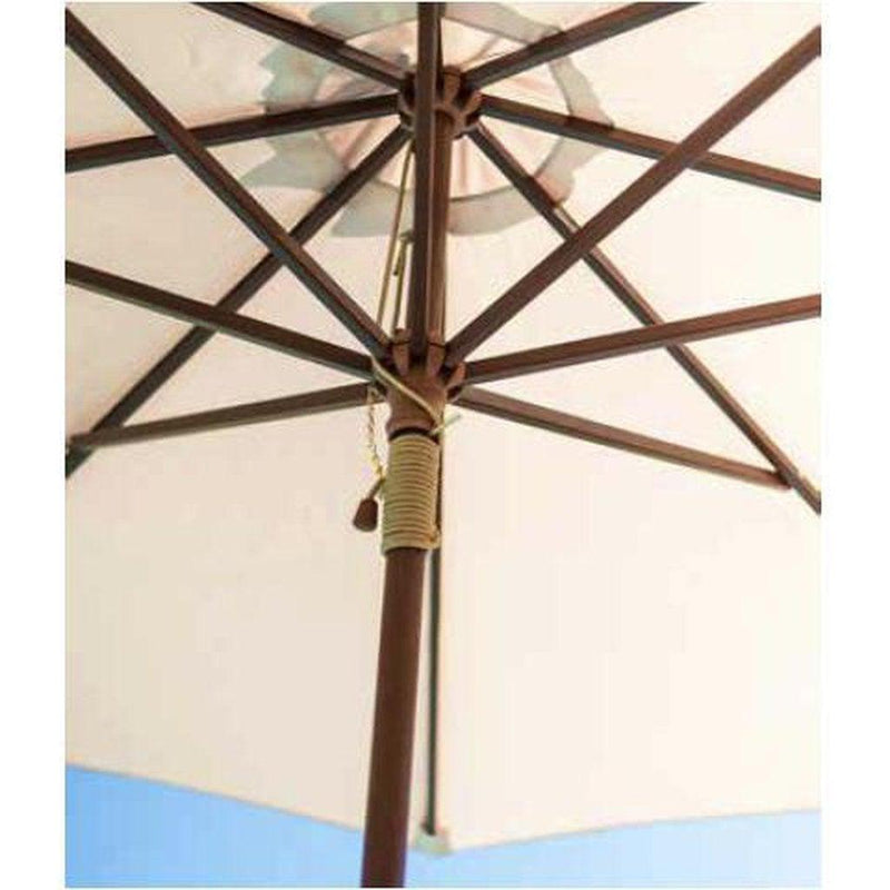 Parasoll Hardwood | 2,7 m-Utemøbler-Alexander Rose-Grønn-Kvalitetstid AS