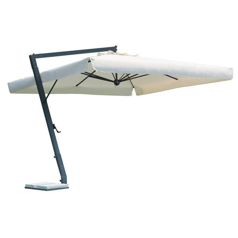 Parasoll Leonardo Braccio | m/sidearm-Sidestilte parasoller-Scolaro-4 (Rund)-Natur-Uten volanger-Kvalitetstid AS