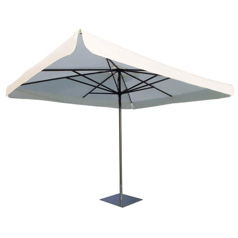 Parasoll Napoli | midstilt stang-Midtstilte parasoller-Scolaro-3.5 (Rund)-Hvit-Uten volanger-Kvalitetstid AS