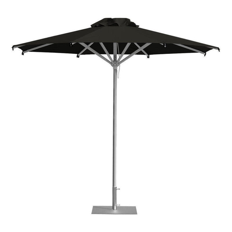 Parasoll Rimini | Midtstilt stang-Midtstilte parasoller-Scolaro-3x3-Bordeaux-Med volanger-Kvalitetstid AS